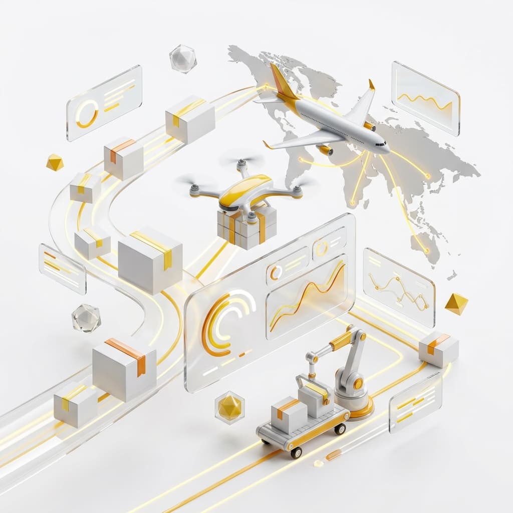 Logistics 3D Illustration